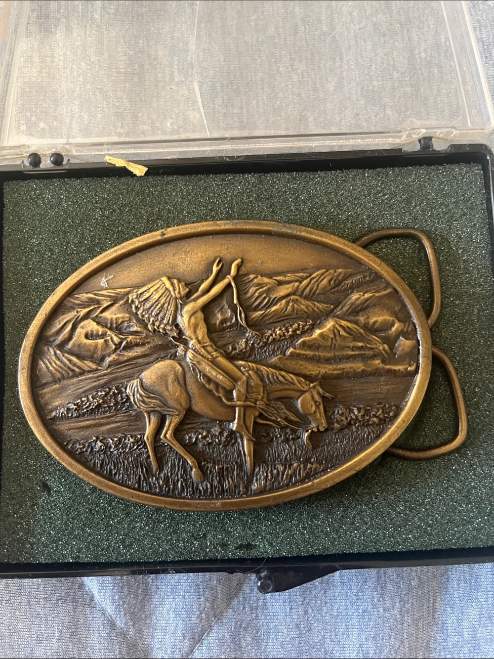 1977 Siskiyou Chief Joseph Brass Works Buckle